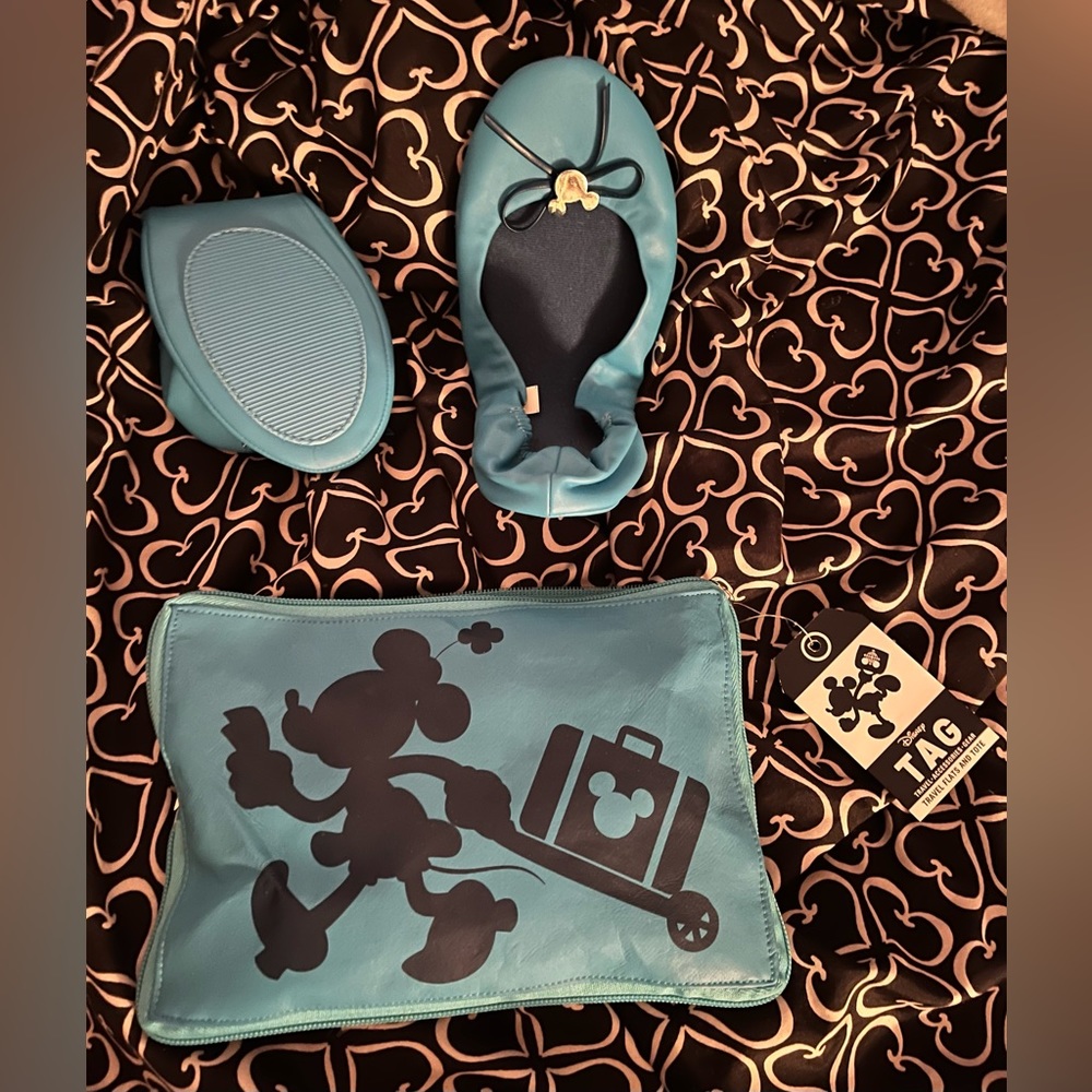 Minnie Mouse Collapsible Shoes and Bag